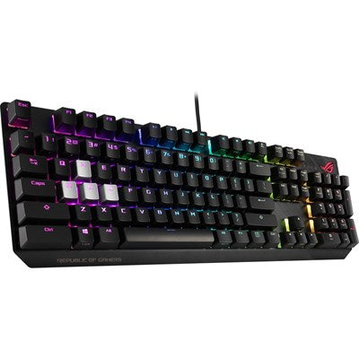 ASUS ROG Strix Scope RGB Wired Mechanical Gaming Keyboard - Cherry MX Red - 90MP0180-B0UA00 XA02 ASUS ROG Strix Scope RGB Wired Mechanical Gaming Keyboard - Cherry MX Red - 90MP0180-B0UA00 XA02